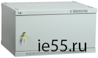 ITK Шкаф LINEA WE 6U 600x450мм дверь металл серый
