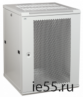 ITK Шкаф LINEA W 9U 600x600 мм дверь перфорированная, RAL7035