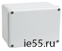 Коробка КМ41261 распаячная для о/п 150х110х85 мм IP44 (RAL7035, гладкие стенки)