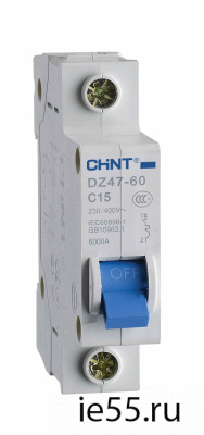 Автоматический выключатель DZ47-60 1P 10A 4.5kA х-ка D (CHINT)