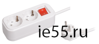 Удлинитель У02В 2 места 2Р+РЕ/5.0 метра 3х1мм2 16А/250В CLASSIC IEK
