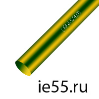 Термоусадочная трубка d. 10,0 жел/зел (100 м./уп)