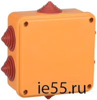 Коробка расп. огн. ПС 100х100х50мм 4P 6мм2 IP55 6 вв. IEK