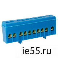 Шина TS-0609H 10 way в синем корпусе ЭНЕРГИЯ