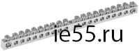 Шина PEN "земля-ноль" 6х9мм 20/1 Ni (20групп/креп. цен.) IEK