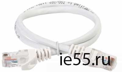 ITK Коммутационный шнур (патч-корд), кат.5Е UTP, 2м, белый
