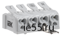 Клемма пружинная соединительная КСПнз4-2L+N+PE IEK