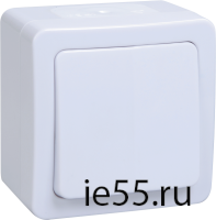 ВСп20-1-0-ГПБ выкл 1кл  проход. о/у  IP54 (цвет клавиш: белый) ГЕРМЕС PLUS