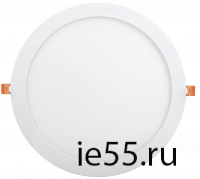 Светильник ДВО 1609 белый, круг LED 24Вт 4000 IP20 IEK