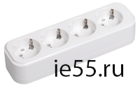 Розетка переносная разб. К04 4 места CLASSIC IEK