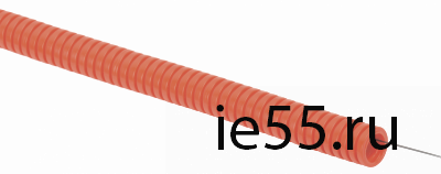 Труба гофр. ПНД d20 с зондом оранжевая (100м) IEK