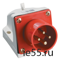 Вилка стационарная ССИ-514 3Р+РЕ 16А 380-415В IP44 IEK