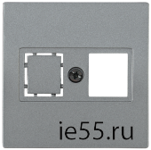 НТ12-1-БА Накладка телеф. RJ12/HDMI BOLERO антрацит IEK