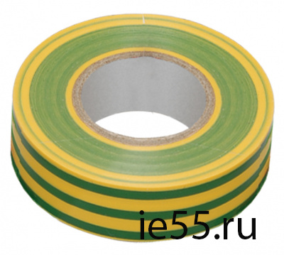Изолента 0,18х19 мм желто-зеленая 20 метров ИЭК
