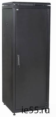 ITK Шкаф сетевой 19" LINEA N 33U 600х600 мм металлическая передняя дверь черный