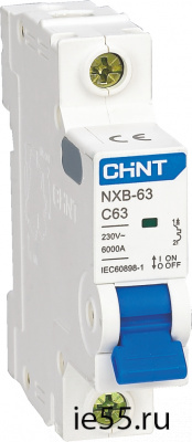 Автоматический выключатель NXB-63 1P 1A 6кА х-ка B (CHINT)