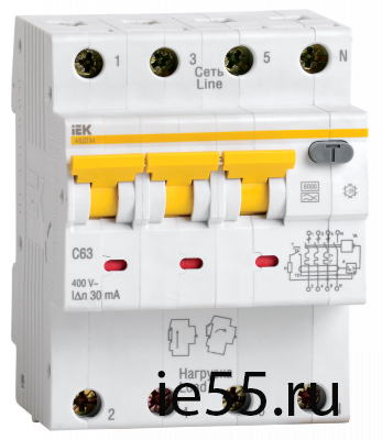 АВДТ 34 C16 300мА - Автоматический Выключатель Дифф. тока