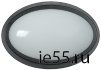 Светильник LED ДПО 5041 12Вт 4000K IP65 овал черный IEK