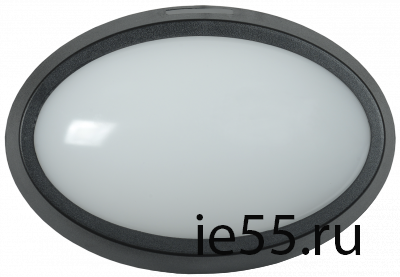 Светильник LED ДПО 5041 12Вт 4000K IP65 овал черный IEK
