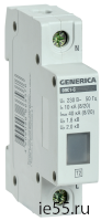 Ограничитель имп. перенапр. ОПС1-C 1Р 10/40кА 230В GENERICA