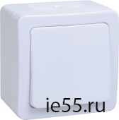 ВС20-1-0-ГПБ выкл 1кл о/у  IP54 (цвет клавиш: белый) ГЕРМЕС PLUS