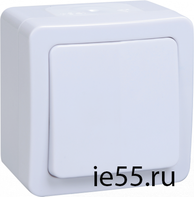 ВС20-1-0-ГПБ выкл 1кл о/у  IP54 (цвет клавиш: белый) ГЕРМЕС PLUS
