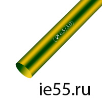 Термоусадочная трубка d.  8,0 жел/зел (100 м./уп)
