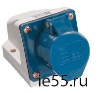 Розетка стационарная ССИ- 123 2Р+РЕ 32А 200-250В IP44 IEK