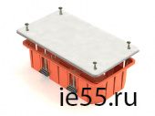 Коробка распаячная для скрытого монтажа в полых стенах 120х92х45мм оранжевая (с пластиков 101003300