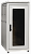 ITK Шкаф сетевой 19" LINEA N 24U 600х1000 мм стеклянная передняя дверь, задняя перфорированная сер