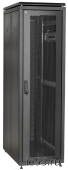 ITK Шкаф сетевой 19" LINEA N 28U 600х800 мм перфорированная передняя дверь черный