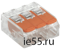 Строительно-монтажная клемма СМК 223-413 (4шт/упак) IEK