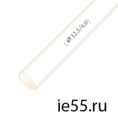 Термоусадочная трубка d. 16,0 белая (50 м./уп)