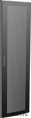 ITK Дверь перфорированная для шкафа LINEA N 28U 600 мм черная