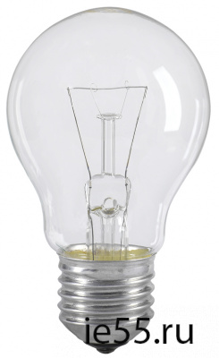 Лампа накаливания A55 шар прозр. 40Вт E27 IEK