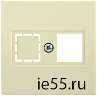 НТ12-1-БК Накладка телеф. RJ12/HDMI BOLERO кремовый IEK
