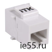 ITK Проходной адаптер кат.5E UTP, RJ45-RJ45, тип Keystone Jack