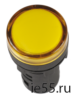Лампа AD22DS(LED)матрица d22мм желтый 12В AC/DC  ИЭК