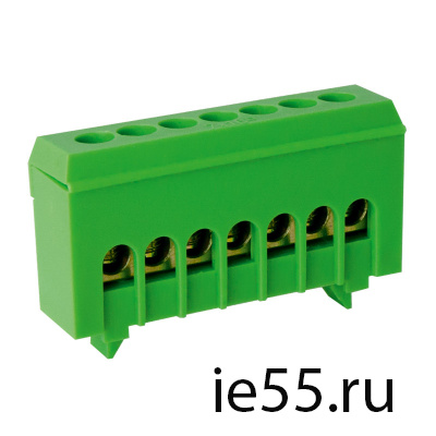 Шина TS-0609H  7 ways в зеленом корпусе ЭНЕРГИЯ