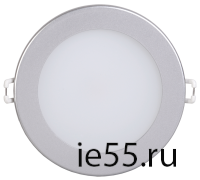 Светильник ДВО 1603 серебро круг LED 7Вт 3000 IP20