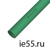 Термоусадочная трубка d. 16,0 зеленая (50 м./уп)