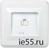 РК10-ВБ Розетка 1-ая комп. RJ45 Cat5e ВЕГА белый IEK