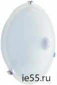Светильник НПО3231Д белый 2х25 с датчиком движения ИЭК