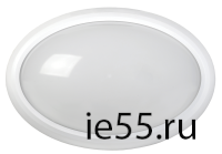 Светильник светодиодный ДПО 3040Д 12Вт 4500K IP54 овал белый пластик с ДД IEK