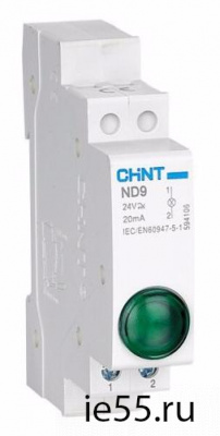 Индикатор ND9-2/gr  зеленый+красный , AC/DC230В (LED) (CHINT)