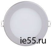 Светильник ДВО 1604 серебро круг LED 7Вт 4000 IP20