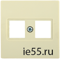 НК45-2-БК Накладка 2-ая комп. RJ45 Cat5e BOLERO кремовый IEK