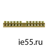 Шина нулевая TS-0609C 6*9  12 ways без изолятора