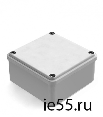 Коробка распаячная для наружнего монтажа с гладкими стенками,100х100х50мм, IP55 серая (CH 101003315