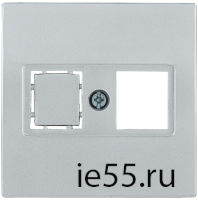 НТ12-1-БС Накладка телеф. RJ12/HDMI BOLERO серебряный IEK